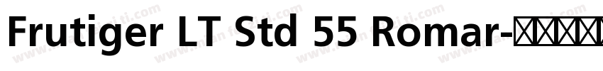 Frutiger LT Std 55 Romar字体转换